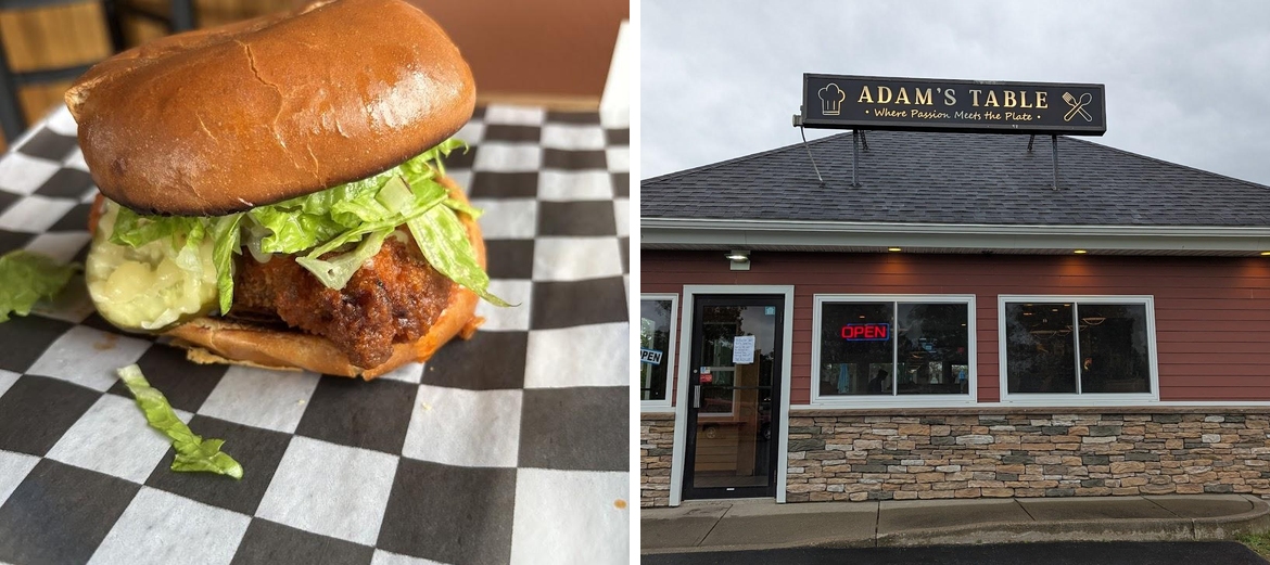 Adam's Table Menu
