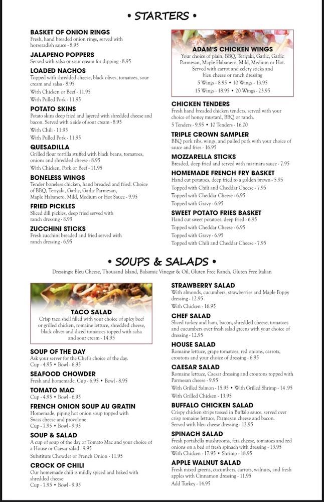 Adam's Table Menu image 1